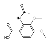 2-acetylamino-3,4-dimethoxy-benzoic acid Structure