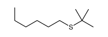 1-tert-butylsulfanylhexane Structure