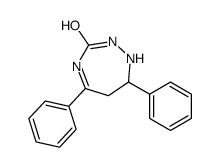 5,7-diphenyl-1,2,6,7-tetrahydro-1,2,4-triazepin-3-one结构式
