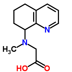 N-Methyl-N-(5,6,7,8-tetrahydro-8-quinolinyl)glycine结构式