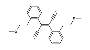E-1,2-dicyano-1,2-bis(2-methylthioethyl)phenyl-ethene结构式