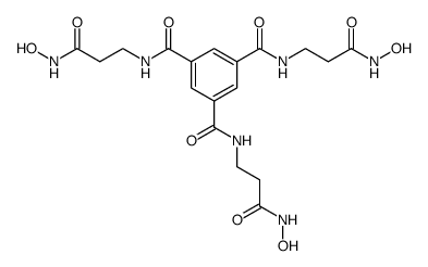 N,N',N''-tris<2-(N-hydroxycarbamoyl)ethyl>-1,3,5-benzenetricarboxamide结构式