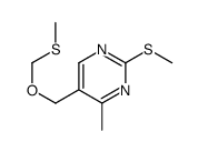 4-methyl-2-methylsulfanyl-5-(methylsulfanylmethoxymethyl)pyrimidine Structure