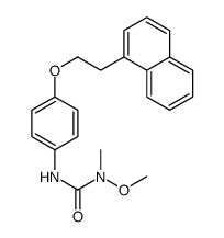 1-methoxy-1-methyl-3-[4-(2-naphthalen-1-ylethoxy)phenyl]urea Structure
