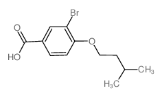 3-BROMO-4-(ISOPENTYLOXY)BENZOIC ACID结构式