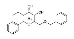 3,4-Heptanediol, 1,2-bis(phenylmethoxy)-, (2R*,3S*,4S*) Structure
