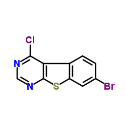 7-Bromo-4-chloro[1]benzothieno[2,3-d]pyrimidine结构式