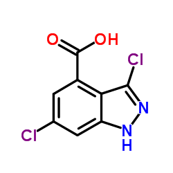 3,6-Dichloro-1H-indazole-4-carboxylic acid Structure