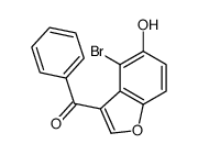 (4-bromo-5-hydroxy-1-benzofuran-3-yl)-phenylmethanone Structure