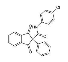 1,3-Dioxo-2-phenyl-indan-2-carboxylic acid (4-chloro-phenyl)-amide Structure