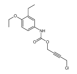 4-chlorobut-2-ynyl N-(4-ethoxy-3-ethylphenyl)carbamate Structure