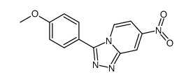3-(4-methoxyphenyl)-7-nitro-[1,2,4]triazolo[4,3-a]pyridine结构式