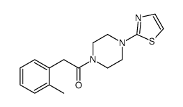 2-(2-methylphenyl)-1-[4-(1,3-thiazol-2-yl)piperazin-1-yl]ethanone结构式