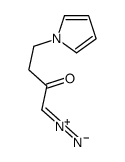 1-diazonio-4-pyrrol-1-ylbut-1-en-2-olate Structure