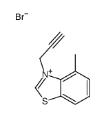 4-methyl-3-prop-2-ynyl-1,3-benzothiazol-3-ium,bromide Structure