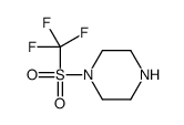 1-(trifluoromethylsulfonyl)piperazine Structure