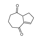 1,2,5,6,7,8a-hexahydroazulene-4,8-dione结构式