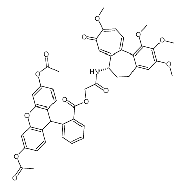 (Diacetyldihydrofluoresceyl)colchifoline结构式
