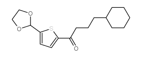 (3-CYCLOHEXYL)PROPYL 5-(1,3-DIOXOLAN-2-YL)-2-THIENYL KETONE picture