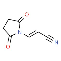 Succinimide, N-(2-cyanovinyl)- (7CI)结构式