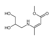 methyl 3-(2,3-dihydroxypropylamino)but-2-enoate结构式