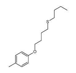 1-(4-butylsulfanylbutoxy)-4-methylbenzene Structure