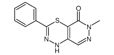 6-methyl-3-phenyl-1H-pyridazino[4,5-e][1,3,4]thiadiazin-5-one结构式