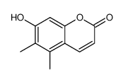 5,6-dimethyl-7-hydroxycoumarin结构式