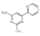 2-methyl-6-pyridin-2-yl-pyrimidin-4-amine结构式