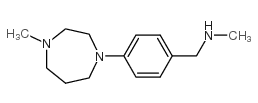 N-methyl-1-[4-(4-methyl-1,4-diazepan-1-yl)phenyl]methanamine结构式