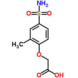 (2-Methyl-4-sulfamoylphenoxy)acetic acid Structure