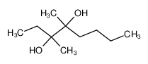 3,4-dimethyl-octane-3,4-diol结构式