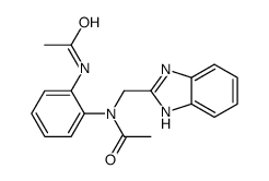 N-[2-[acetyl(1H-benzimidazol-2-ylmethyl)amino]phenyl]acetamide结构式