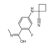 4-(1-Cyanocyclobutylamino)-2-fluoro-n-methylbenzamide Structure