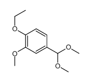 4-(dimethoxymethyl)-1-ethoxy-2-methoxybenzene Structure