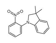 3,3-dimethyl-1-(2-nitrophenyl)-2H-indole结构式