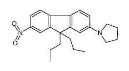 1-(7-nitro-9,9-dipropylfluoren-2-yl)pyrrolidine Structure