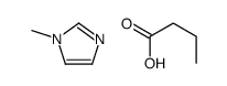 butanoic acid,1-methylimidazole结构式