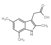 (2,5,7-TRIMETHYL-1H-INDOL-3-YL)-ACETIC ACID Structure