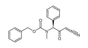 phenylmethyl [(1S)-3-diazo-2-oxo-1-phenylpropyl]methylcarbamate Structure