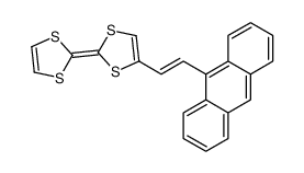 4-(2-anthracen-9-ylethenyl)-2-(1,3-dithiol-2-ylidene)-1,3-dithiole结构式