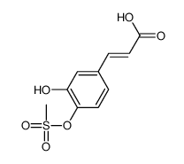 3-(3-hydroxy-4-methylsulfonyloxyphenyl)prop-2-enoic acid结构式