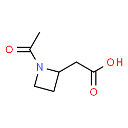 2-Azetidineacetic acid, 1-acetyl- (9CI) structure