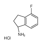 4-氟-2,3-二氢-1H-茚-1-胺盐酸盐结构式