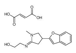 2-[[4-(1-benzofuran-2-yl)-1-methylpyrrolidin-2-ylidene]amino]ethanol,(E)-but-2-enedioic acid Structure