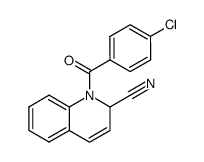 1-(4-chloro-benzoyl)-1,2-dihydro-quinoline-2-carbonitrile结构式