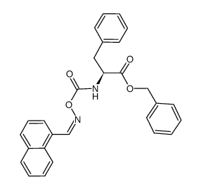 benzyl (Z)-((((naphthalen-1-ylmethylene)amino)oxy)carbonyl)-L-phenylalaninate结构式