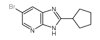 6-bromo-2-cyclopentyl-1H-imidazo[4,5-b]pyridine Structure