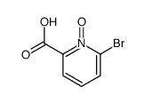 2-bromopyridine-6-carboxylic acid 1-oxide structure