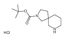 tert-butyl 2,9-diazaspiro[4.5]decane-2-carboxylate,hydrochloride Structure